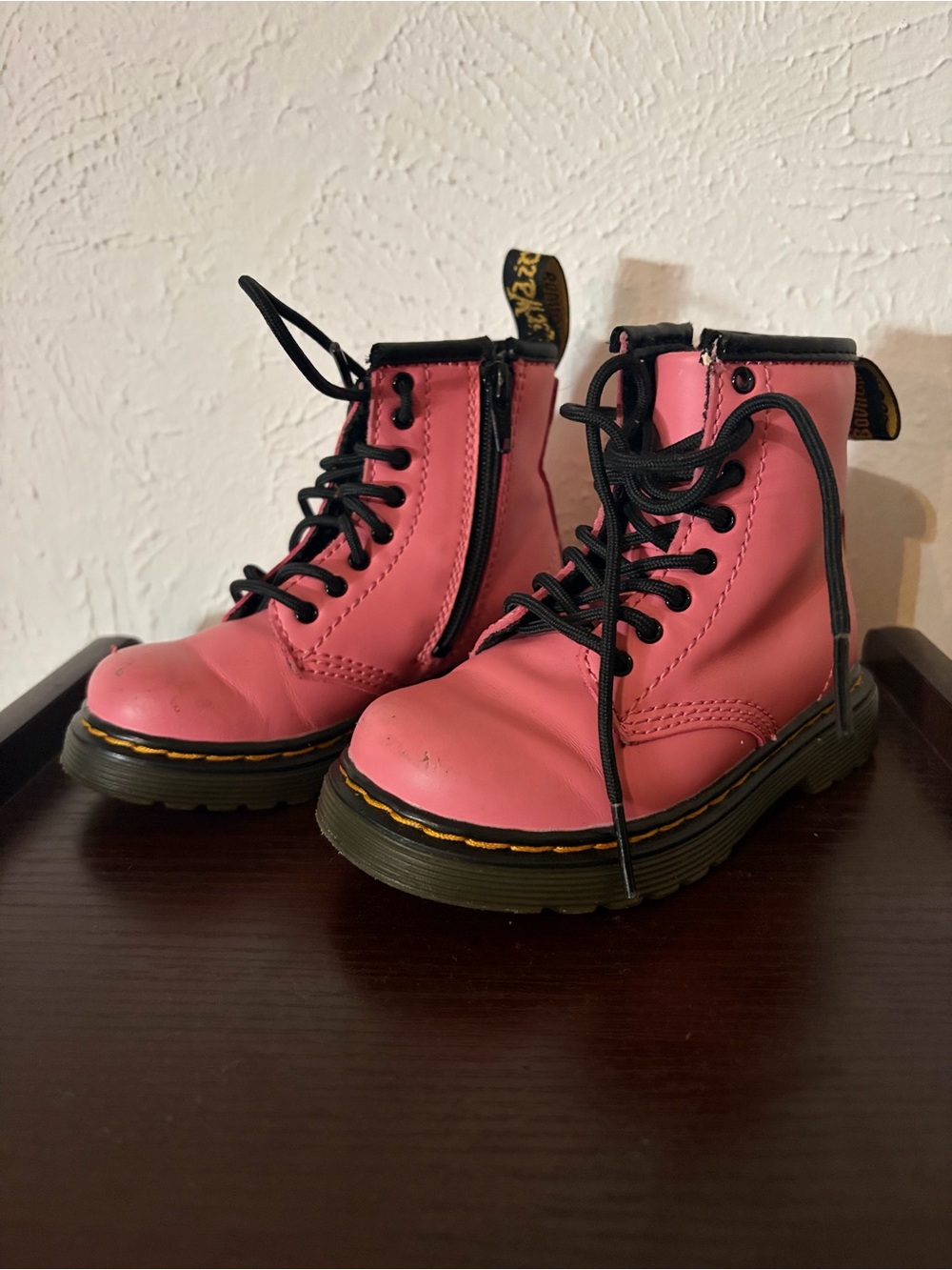 Toddler Pink Doc Marten size 7